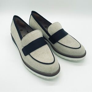 Boden Women's Cream and Navy Loafers